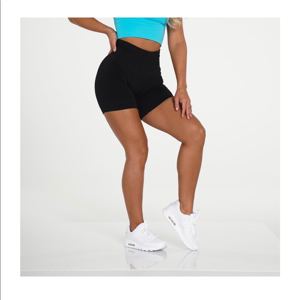 COPY - Nvgtn black solid pro shorts